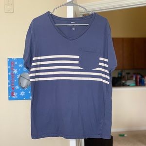 Urban Outfitters Navy Striped T-Shirt
